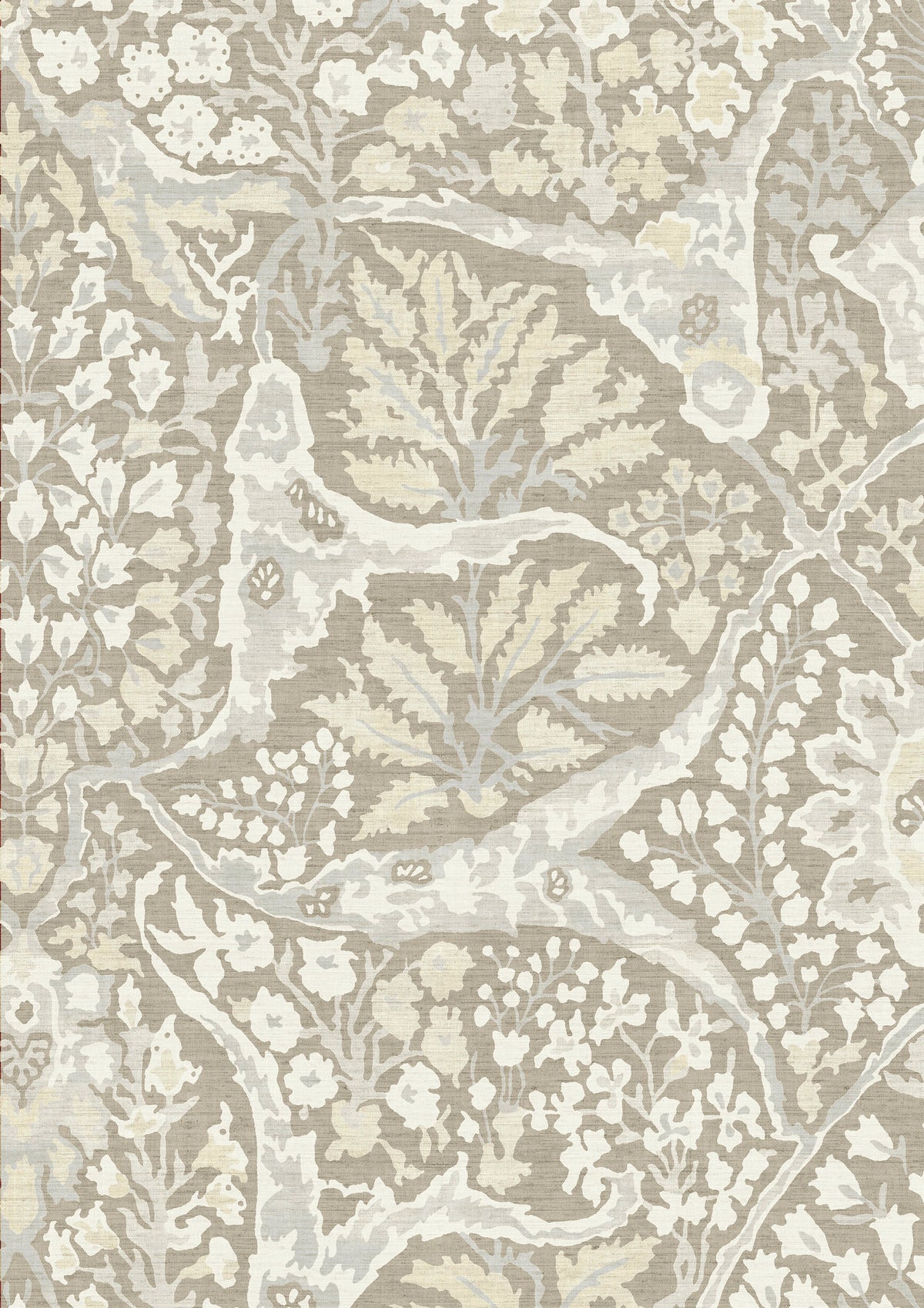 Alhambra LG 100 Buff – närbild — Lewis & Wood tyg