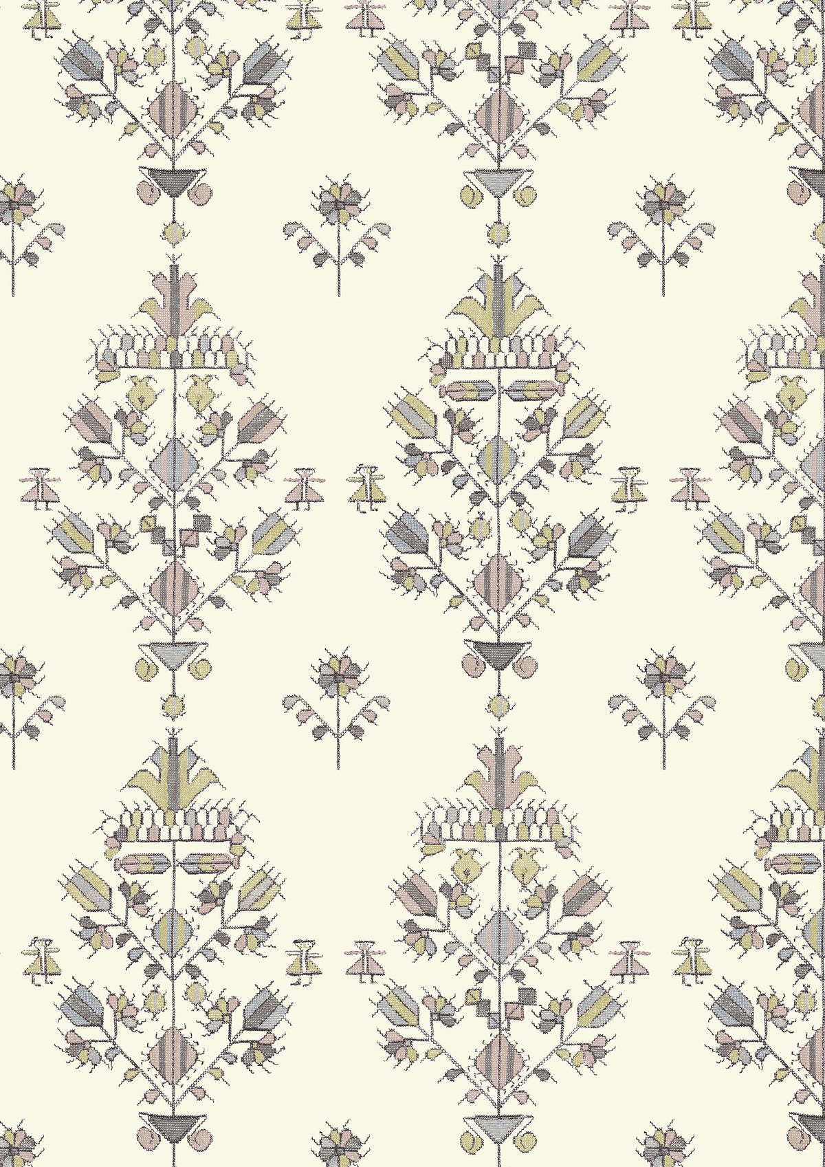 Athena Fennel Rose – närbild — Lewis & Wood tyg