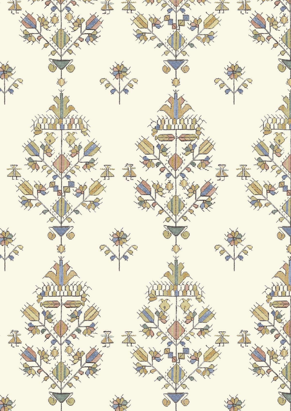Athena Greek Gold – närbild — Lewis & Wood tyg