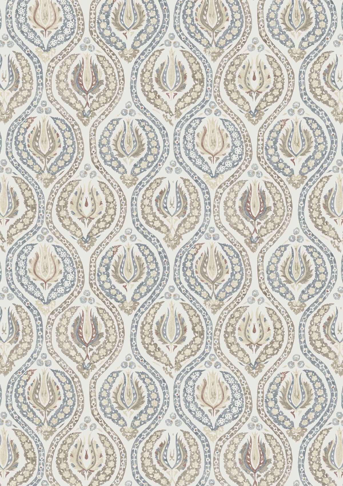 Benaki Blue Umber – hel bredd — Lewis & Wood tyg