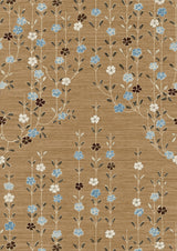 Blossom Blue Ginger – närbild — Lewis & Wood tapet