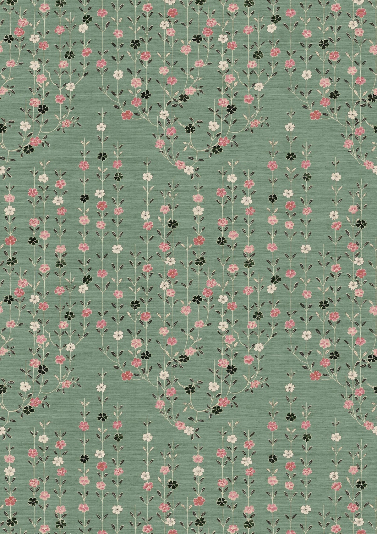 Blossom Peony Jade – hel bredd — Lewis & Wood tapet