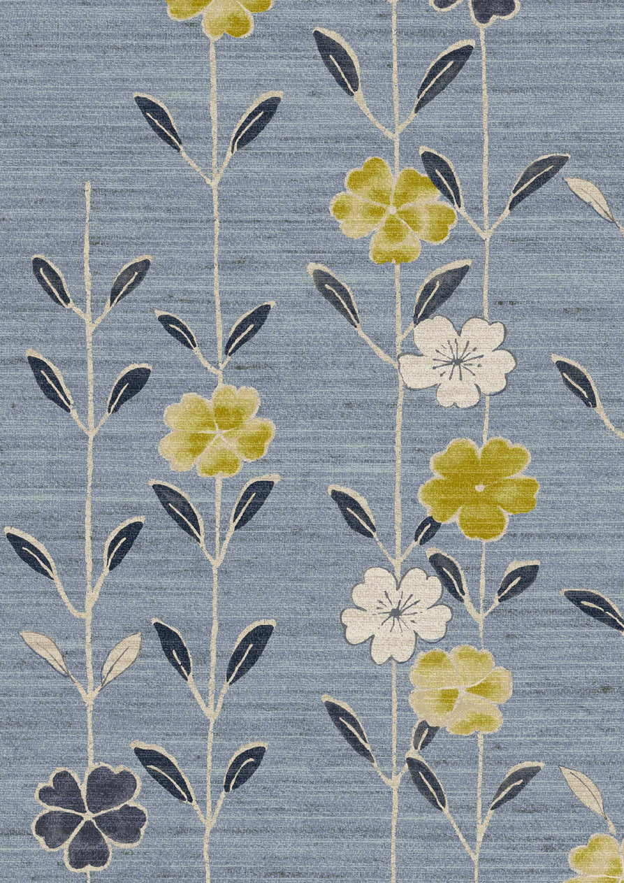 Blossom Saffron Sky — Lewis & Wood tapet
