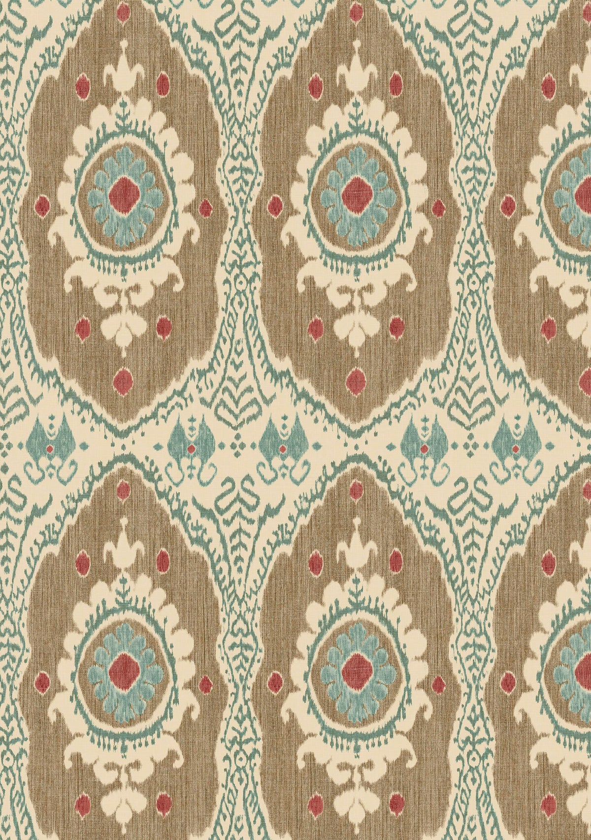 Bukhara Blue Cedar – närbild — Lewis & Wood tyg