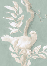 Doves Aquamarine — Lewis & Wood tapet