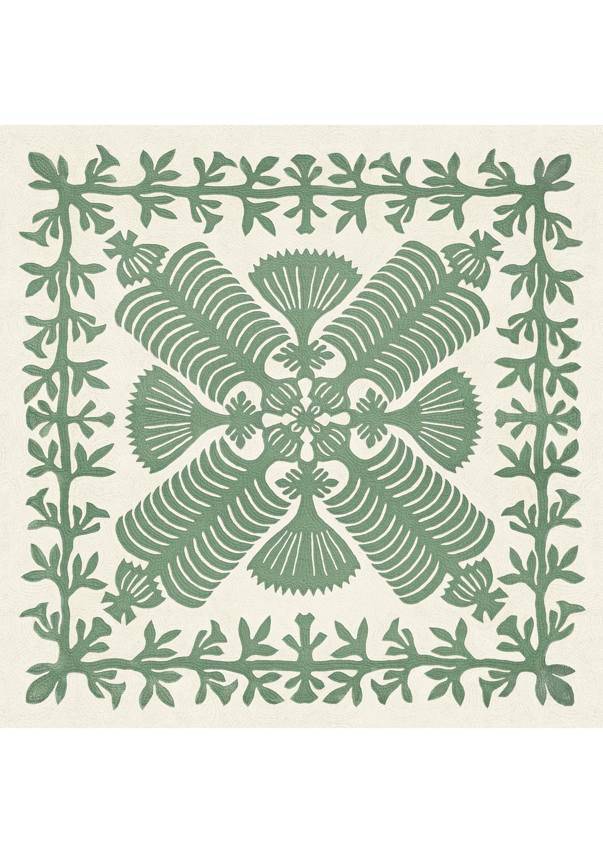 Hawaiian Quilt Cactus – full quilt — Lewis & Wood tyg