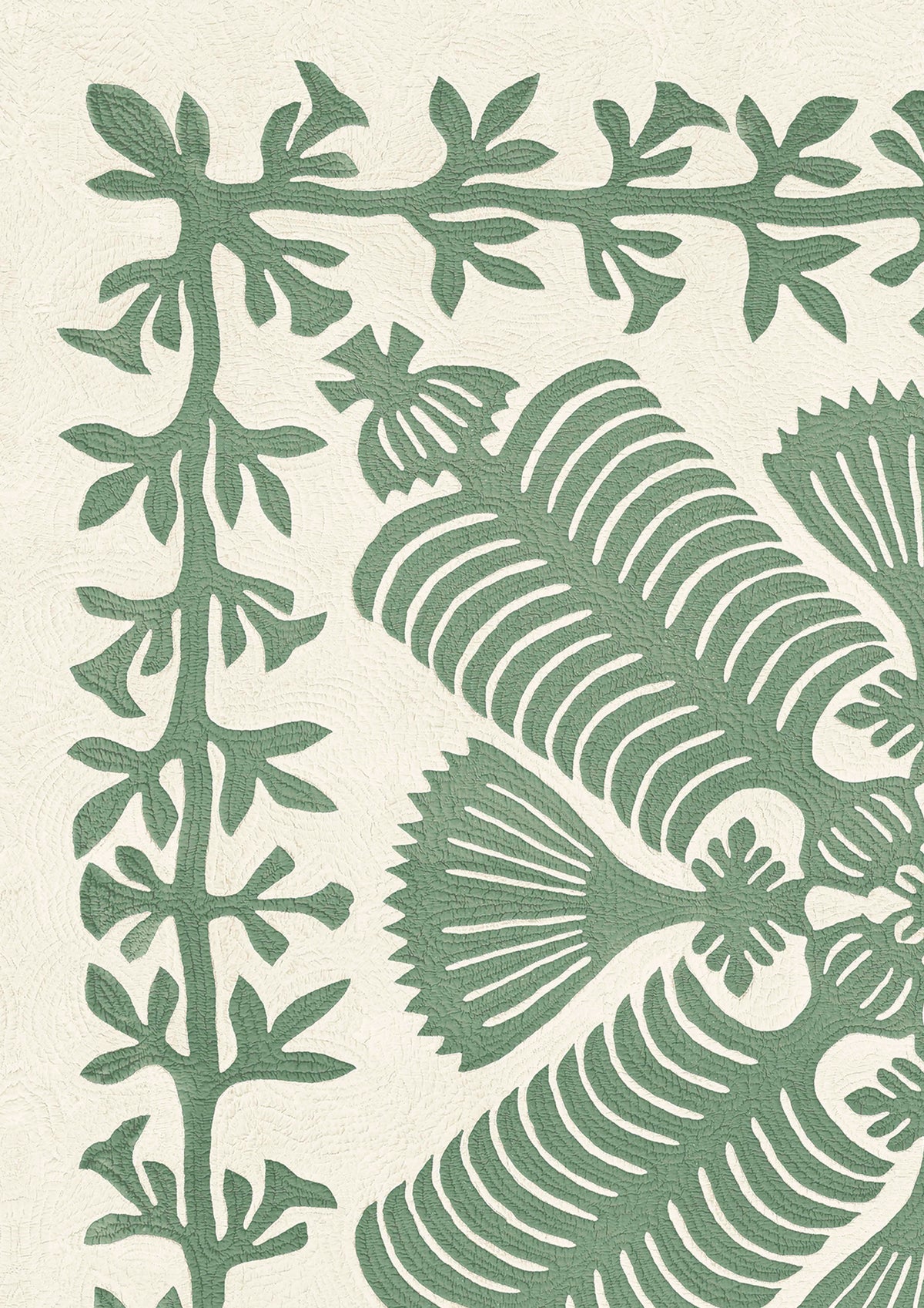 Hawaiian Quilt Cactus – närbild — Lewis & Wood tyg