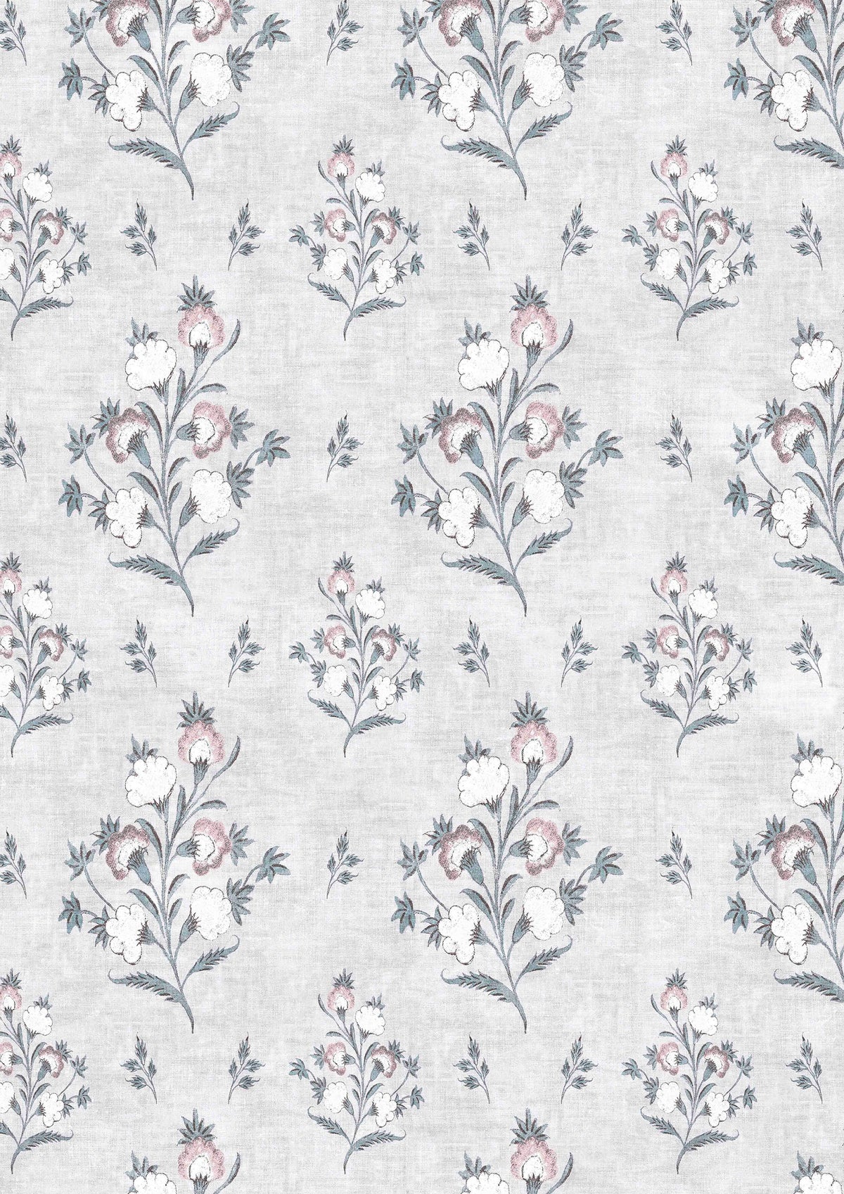 Hindi Rose Ceramic – närbild — Lewis & Wood tyg