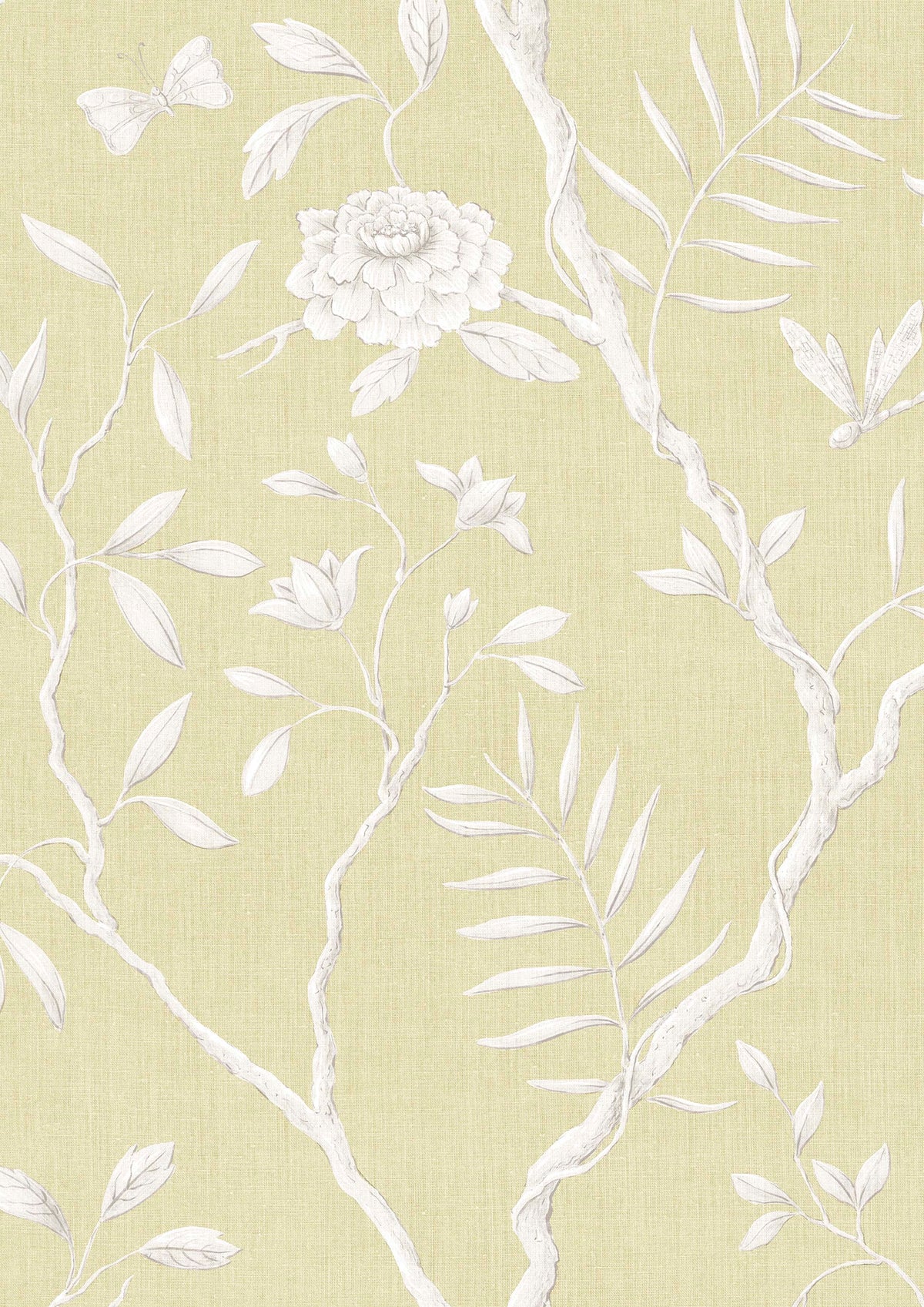 Jasper Peony Mimosa – närbild — Lewis & Wood tapet