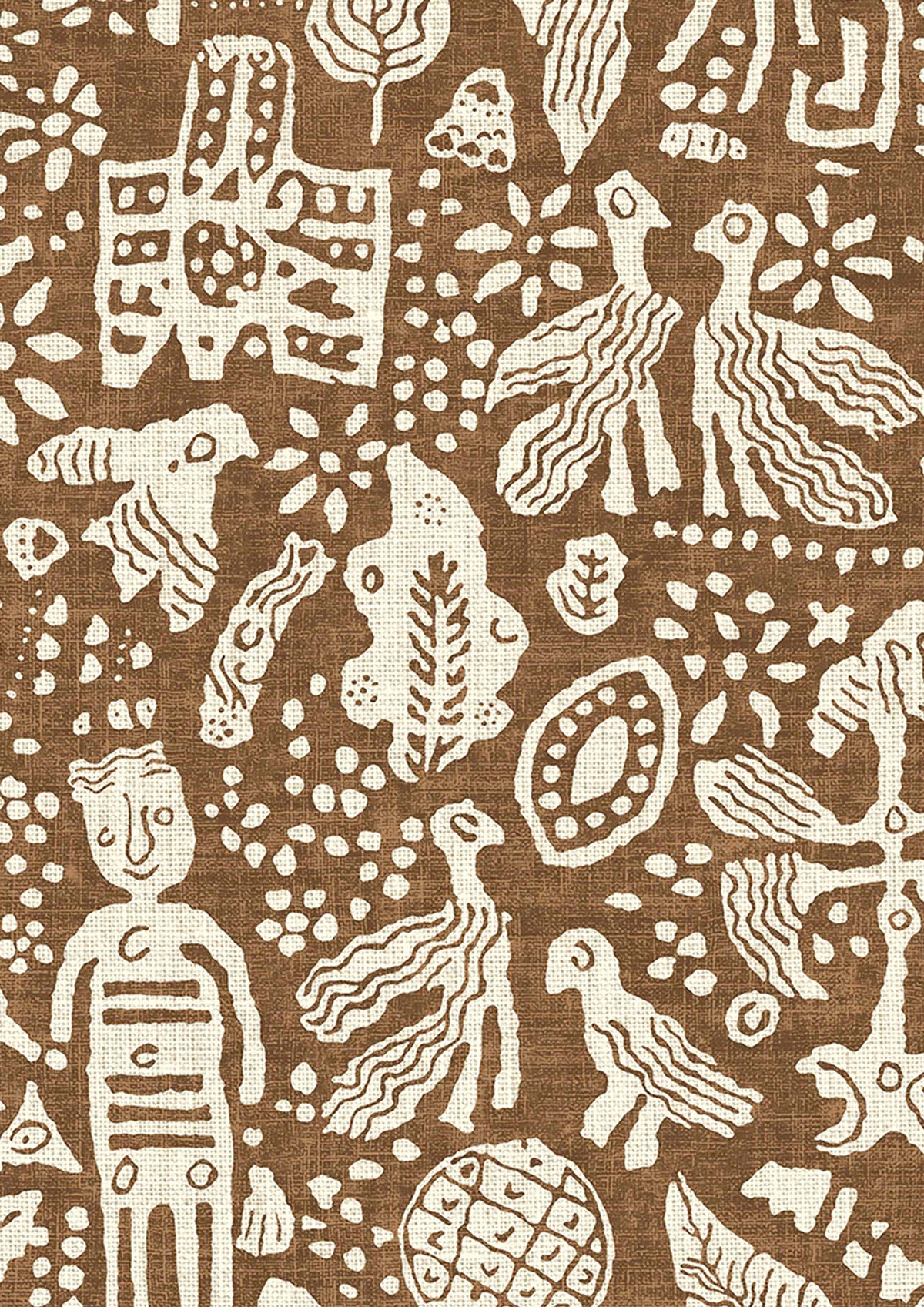 Minna Maze Ginger — Lewis & Wood tapet