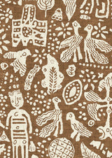 Minna Maze Ginger — Lewis & Wood tapet