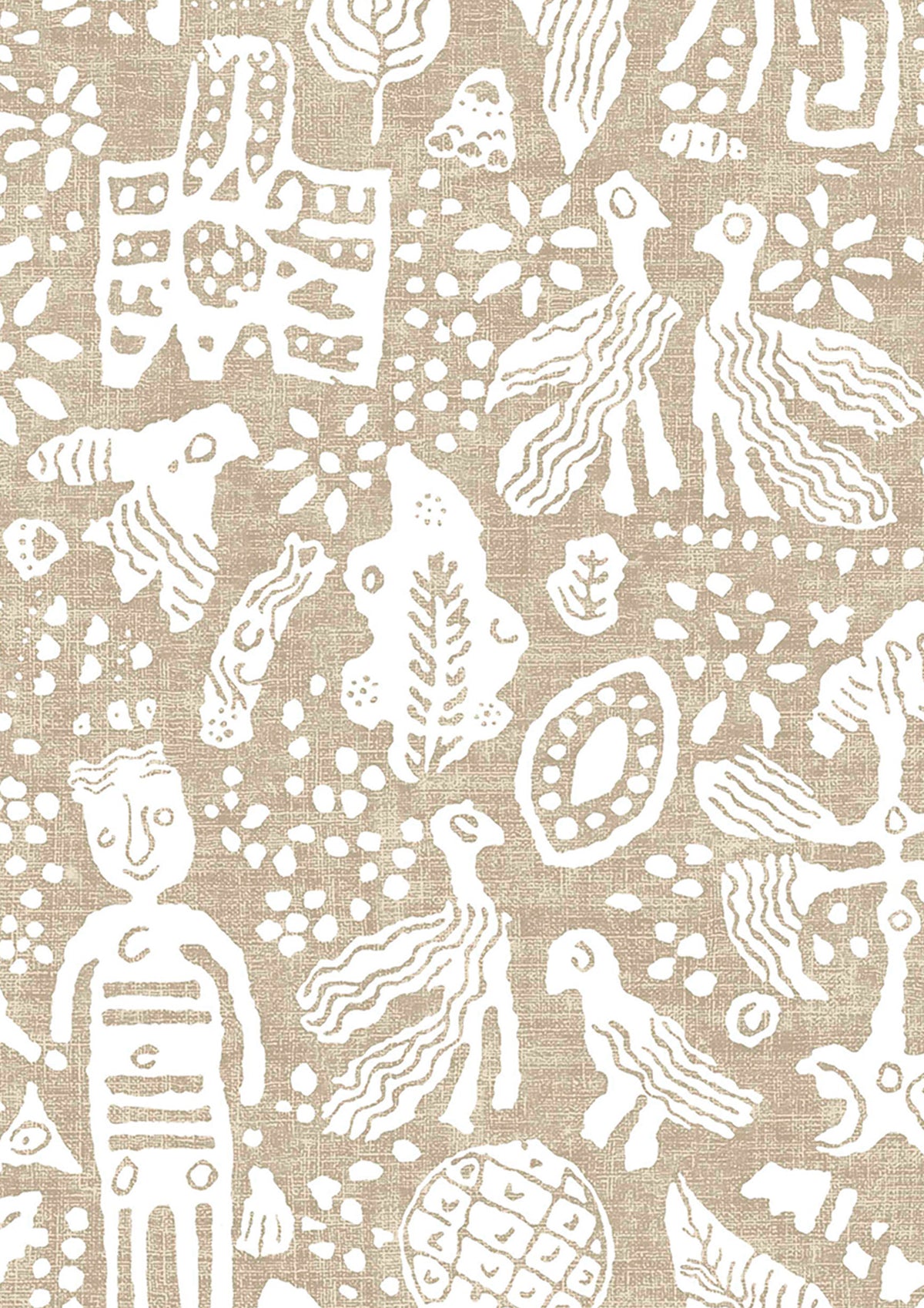 Minna Maze Raffia — Lewis & Wood tapet