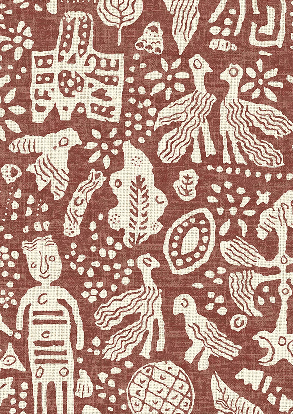 Minna Maze Russet — Lewis & Wood tapet