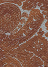 Nantes Overdye Ginger Hellebore – detalj — Lewis & Wood tyg