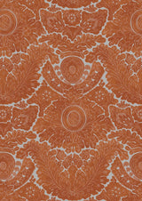 Nantes Overdye Ginger Hellebore – närbild — Lewis & Wood tyg