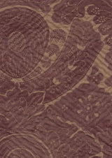 Nantes Overdye Plum Salmon – detalj — Lewis & Wood tyg