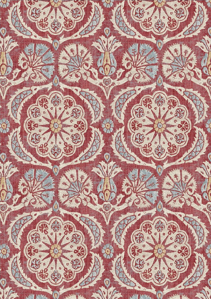 Pasha Carnation – närbild — Lewis & Wood tyg