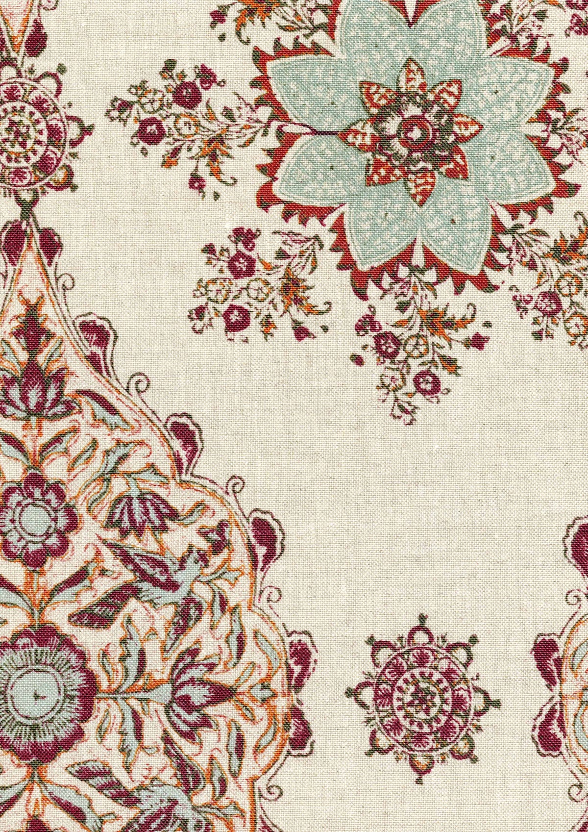 Pashmina Aqua Garnet — Lewis & Wood tyg