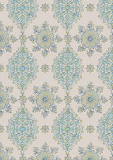 Pashmina Lapis Lime – närbild — Lewis & Wood tyg