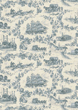 Pioneer Days Steamer – hel bredd — Lewis & Wood tapet