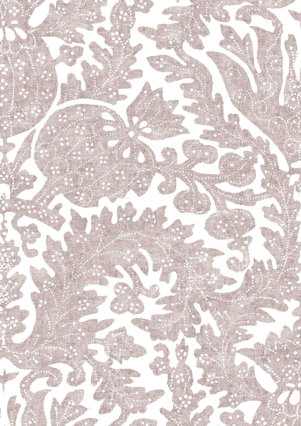 Pomegranate Fresco Hellebore – närbild — Lewis & Wood tyg