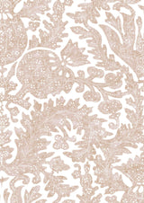 Pomegranate Fresco Sweet Pea – närbild — Lewis & Wood tyg