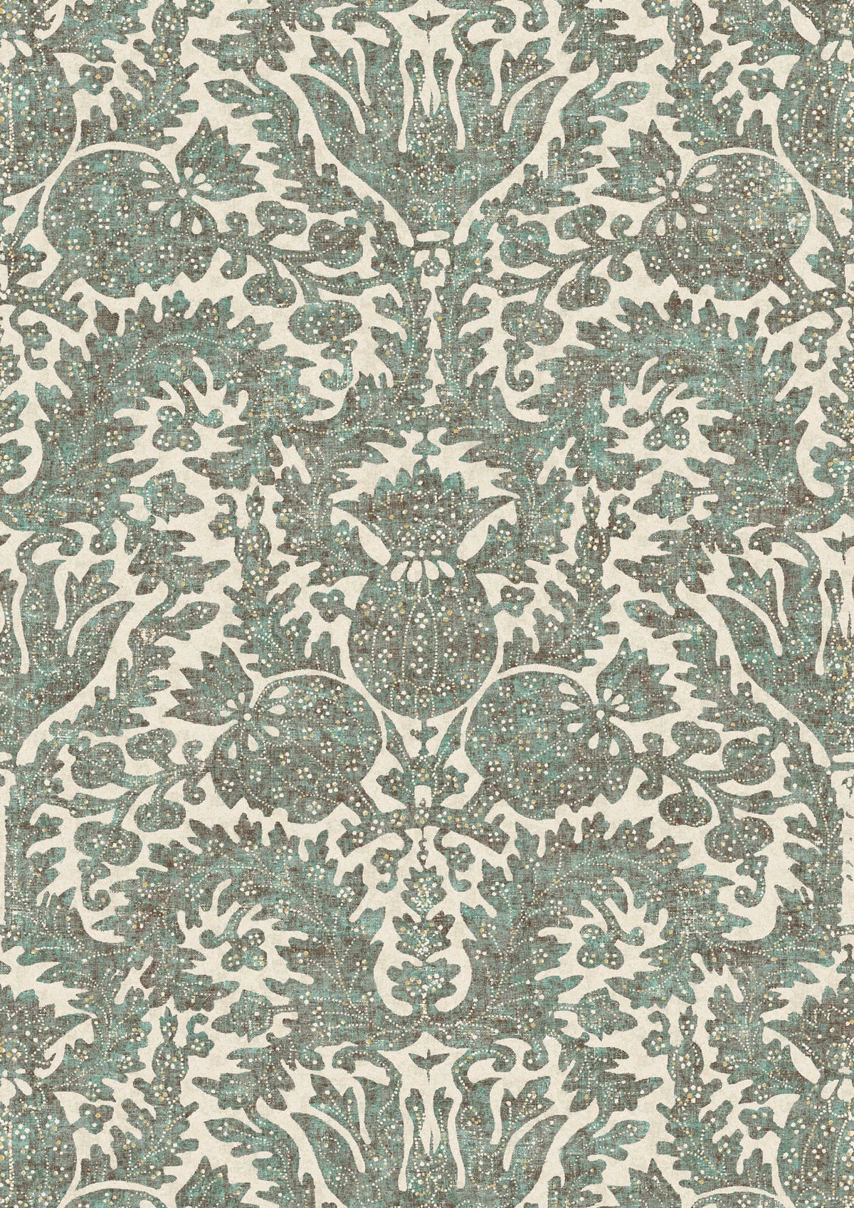 Pomegranate Verdigris – hel bredd — Lewis & Wood tyg