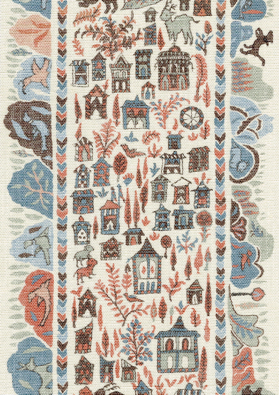 Ravi Ribbon Blue Almond — Lewis & Wood tyg