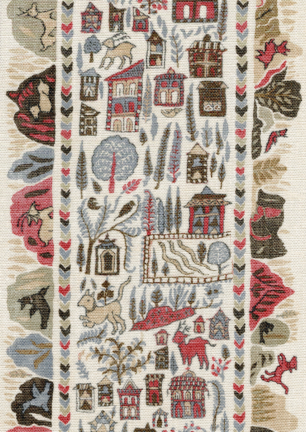 Ravi Ribbon Peat Pomegranate — Lewis & Wood tyg