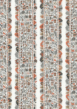Ravi Ribbon Satsuma Soot – närbild — Lewis & Wood tyg