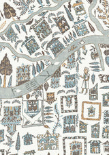 The Map Maxi Aqua Vita — Lewis & Wood tapet
