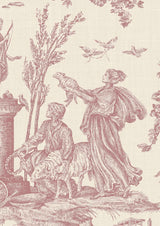 Toile Baptiste Cerise — Lewis & Wood tapet