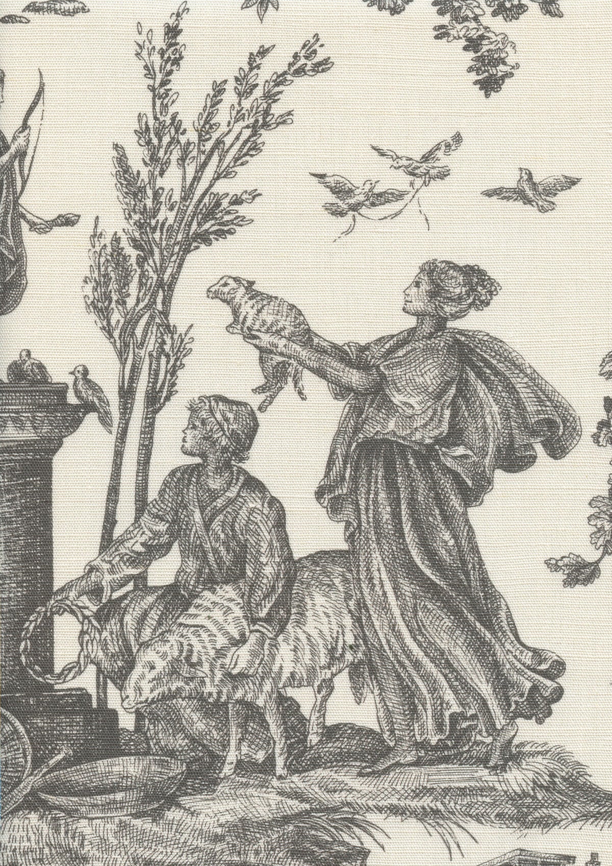 Toile Baptiste Douce Noir — Lewis & Wood tyg