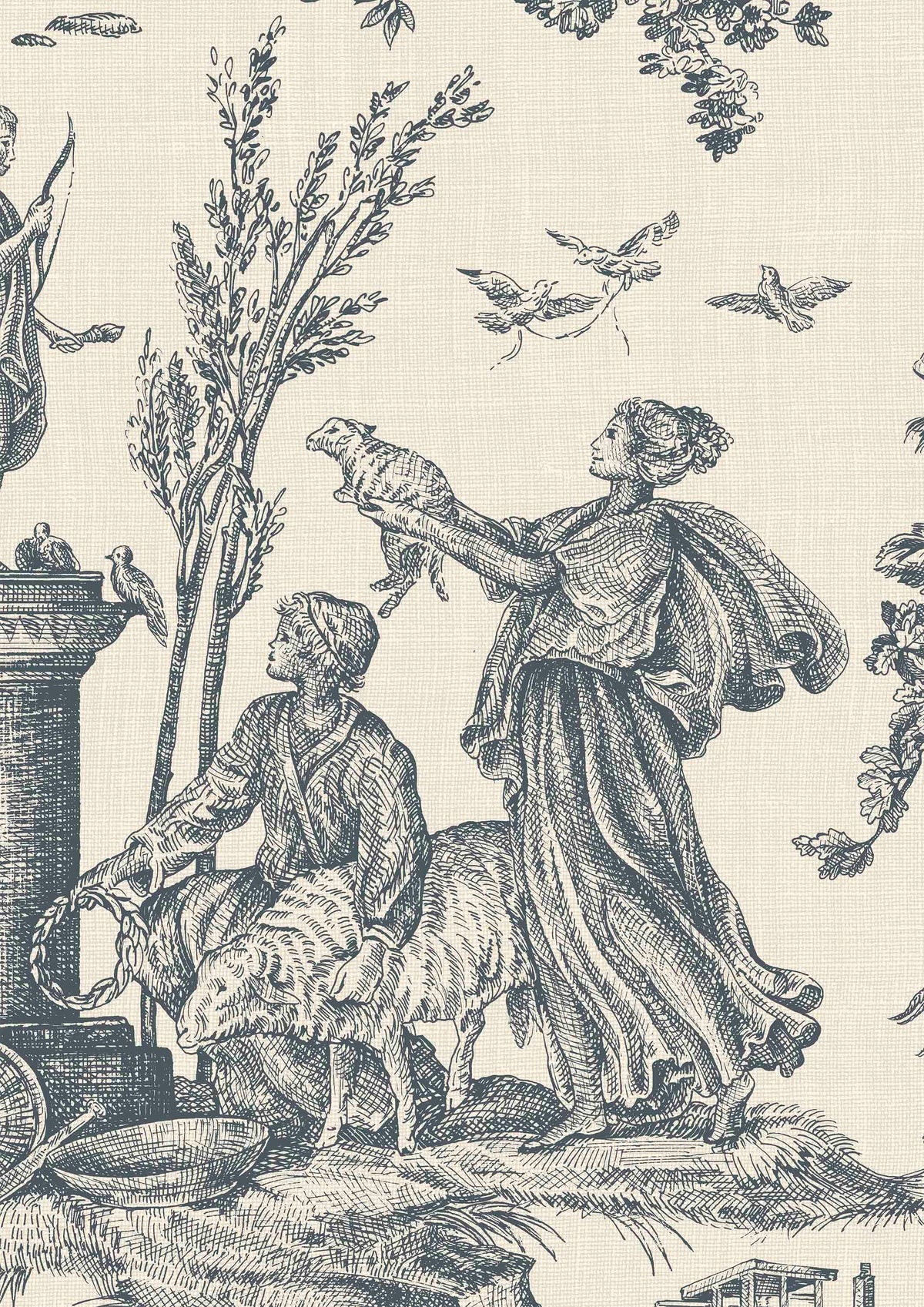 Toile Baptiste Moule — Lewis & Wood tapet