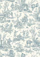 Toile Baptiste Celeste – närbild — Lewis & Wood tyg