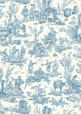 Toile Baptiste Ciel – närbild — Lewis & Wood tyg