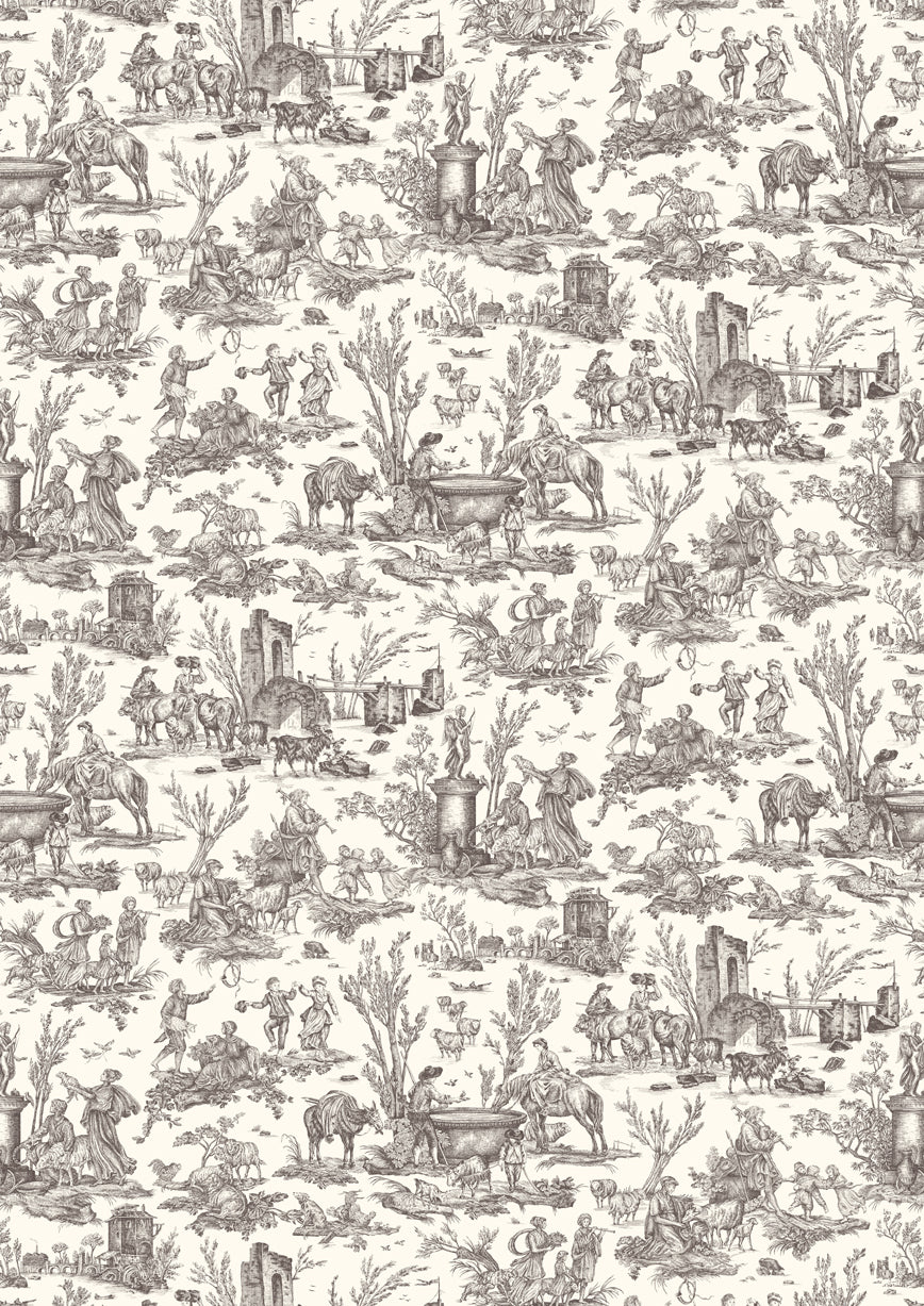 Toile Baptiste Douce Noir – hel bredd — Lewis & Wood tyg