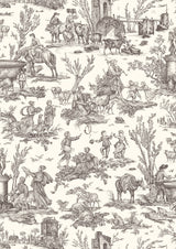 Toile Baptiste Douce Noir – närbild — Lewis & Wood tyg