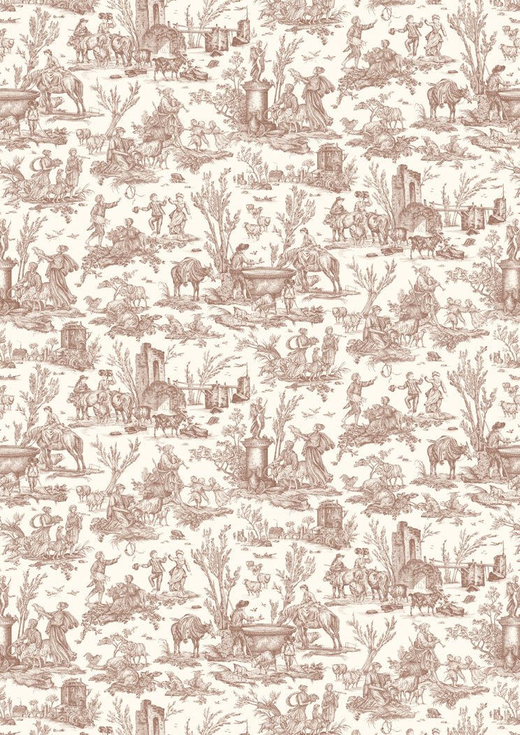 Toile Baptiste Marron – hel bredd — Lewis & Wood tyg