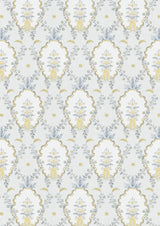 Vallance Blue Citrine – hel bredd — Lewis & Wood tyg