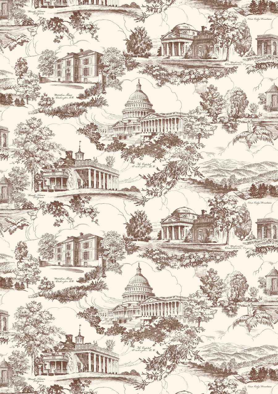 Washington Toile Tyg — Lewis & Wood