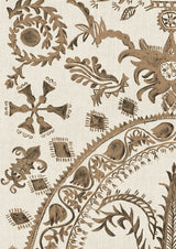 Womad LG 100 Henna – närbild — Lewis & Wood tyg