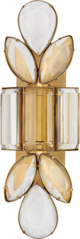 Lloyd Vägglampa Large — Visual Comfort for Visual Comfort & Co. — Soft Brass with Clear Crystal