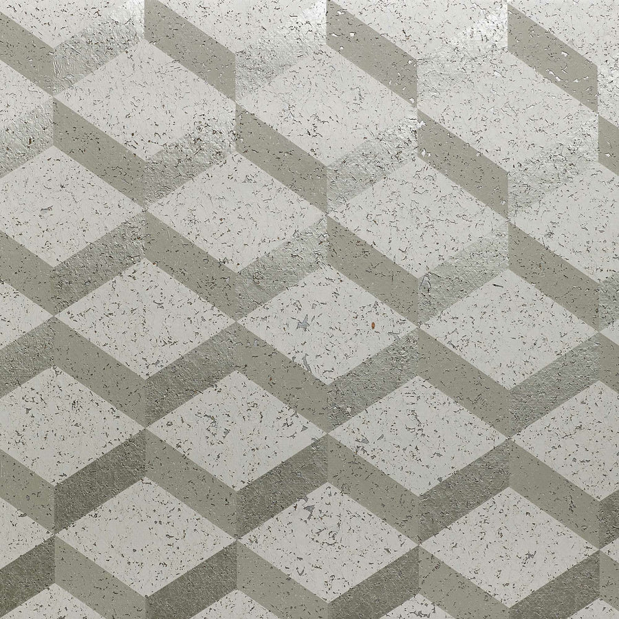 Printed Cork 3D Square -tapetti | Nobilis