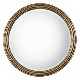 Spera Round Gold Mirror - undefined