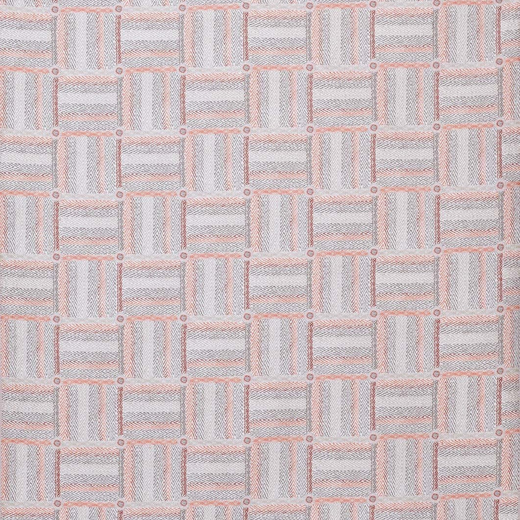 Jossigny Red/Coral/Grey — Nina Campbell tyg