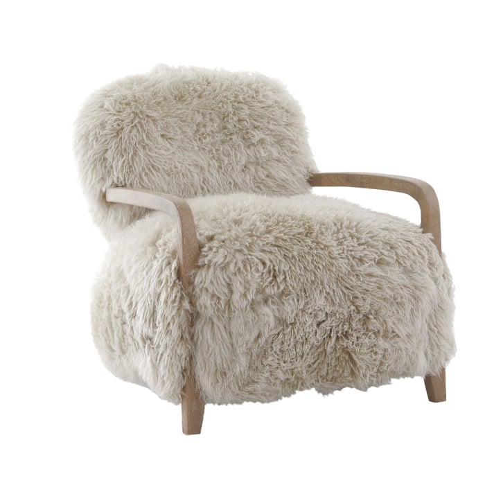 Baaarb Real fåtölj i fårskinn – Genuine fårskinn Designer Seating — Keiichi