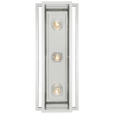 Halle Vägglampa 18 inch – Polished Nickel With Clear Glass