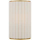 Palati Vägglampa Small – Hand-Rubbed Antique Brass With Linen Shade