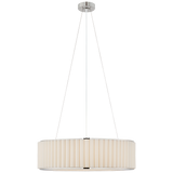 Palati Taklampa – Polished Nickel With Linen Shade